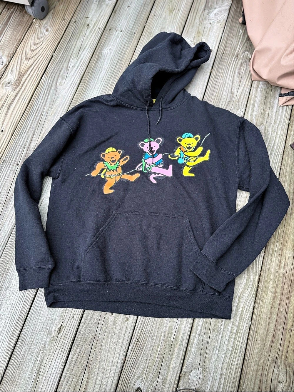 Market Studios Graphic Pullover Hoodie in Black Grateful Dead large